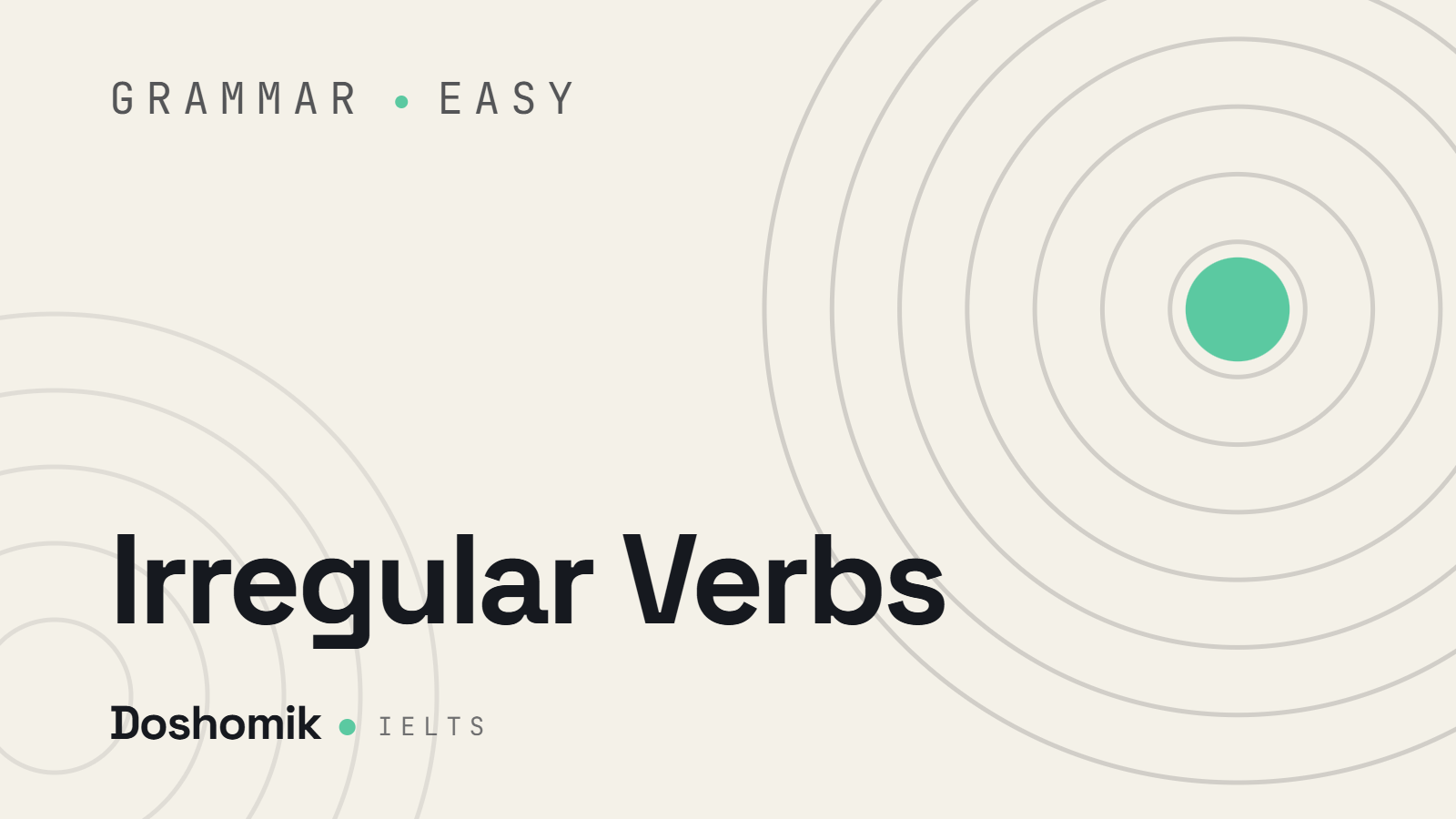 Irregular Verbs