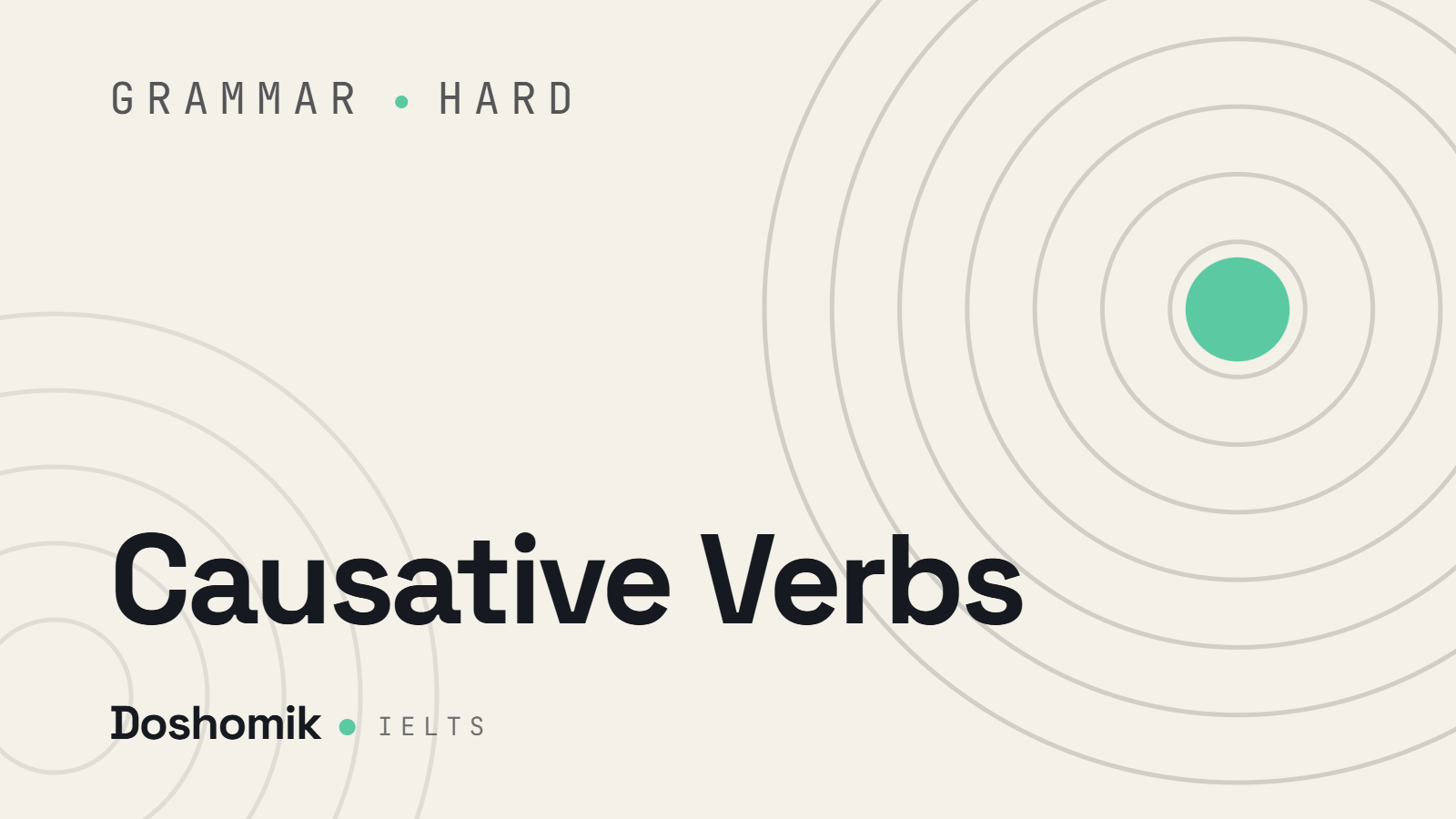 Causative Verbs