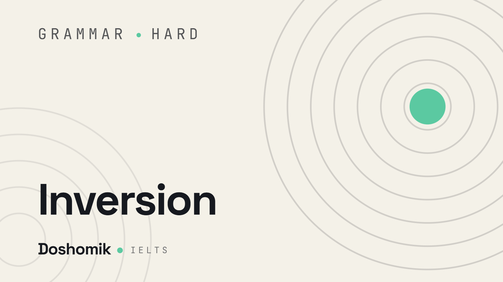 Inversion