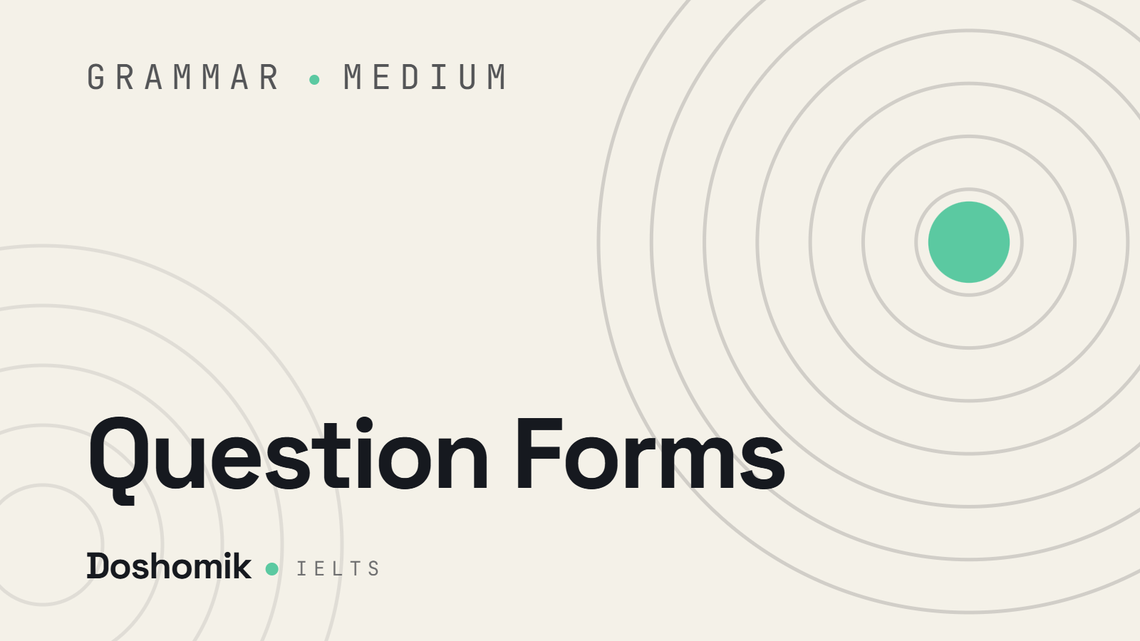 Question Forms