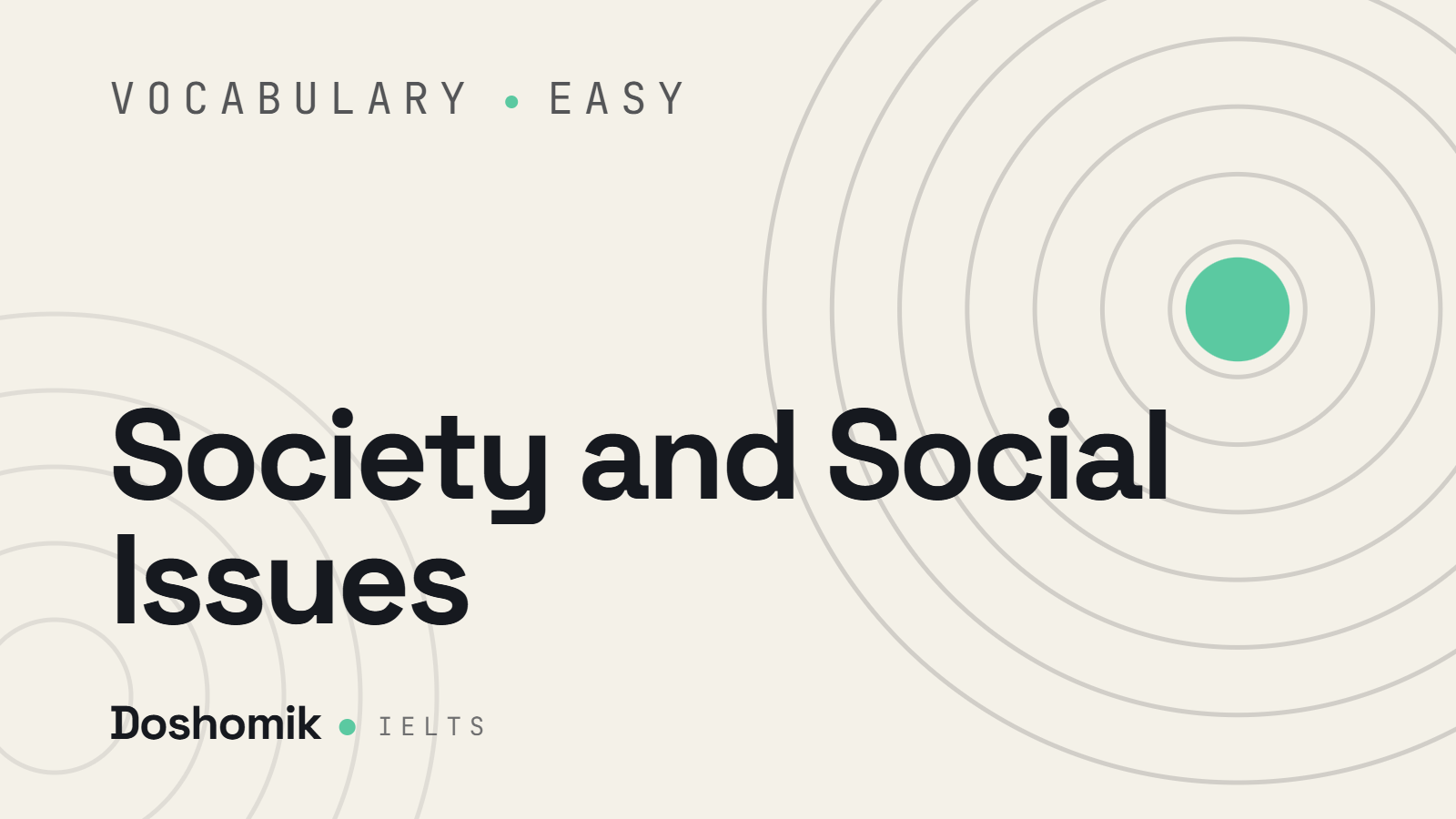 Society and Social Issues