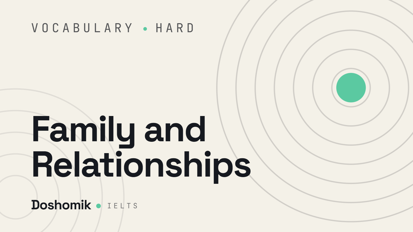 Family and Relationships