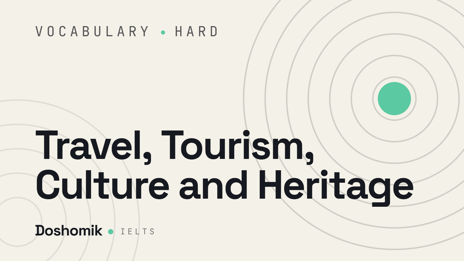 Travel, Tourism, Culture and Heritage