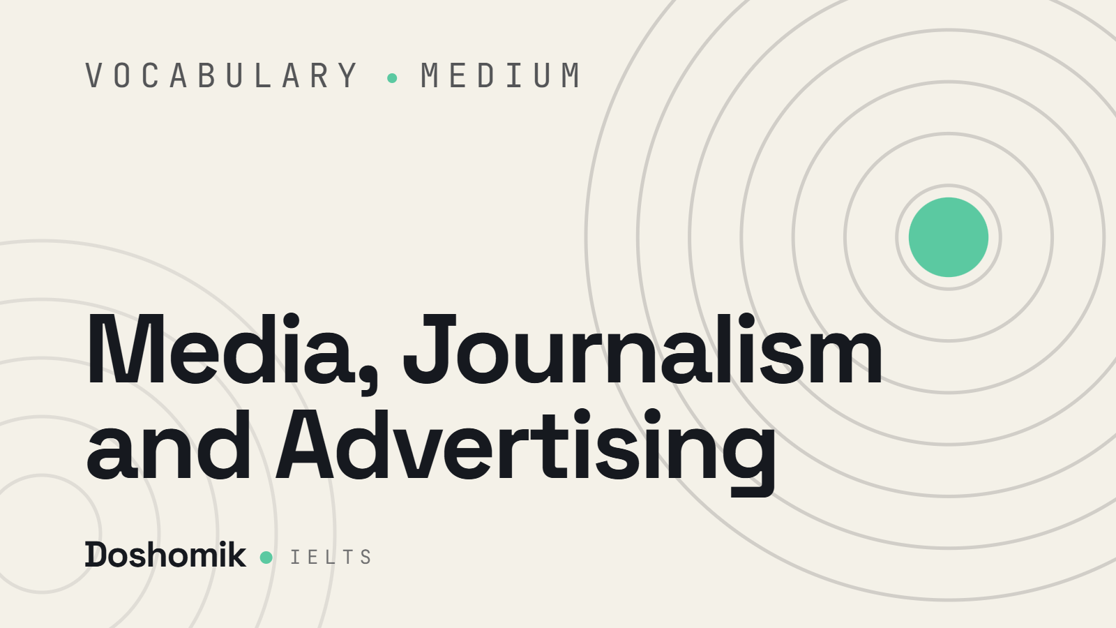 Media, Journalism and Advertising
